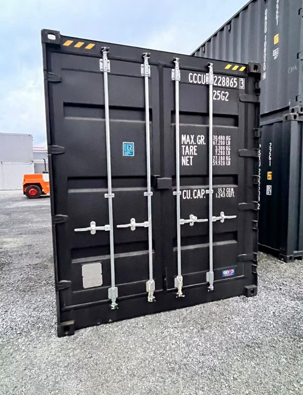 20′ open side container
